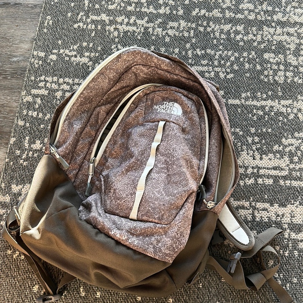 North face vault backpack in good used condition.